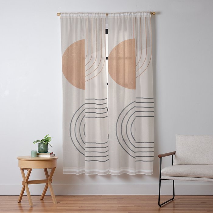 Minimal Geometric 138 Window Curtain Gallery Image 13