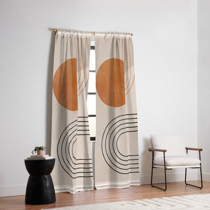 Minimal Geometric 138 Window Curtain Gallery Image 2