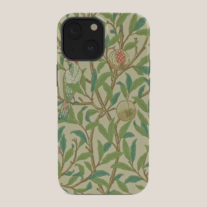 William Morris Bird & Pomegranate Bayleaf and Cream iPhone Case Gallery Image 34