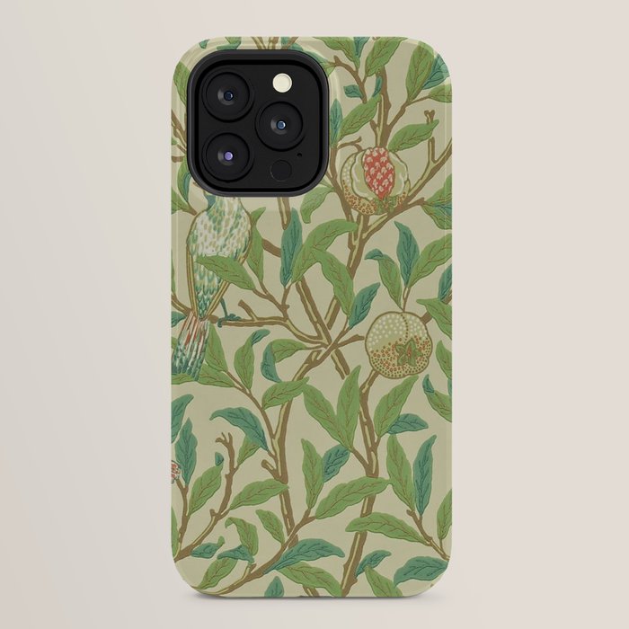 William Morris Bird & Pomegranate Bayleaf and Cream iPhone Case Gallery Image 24