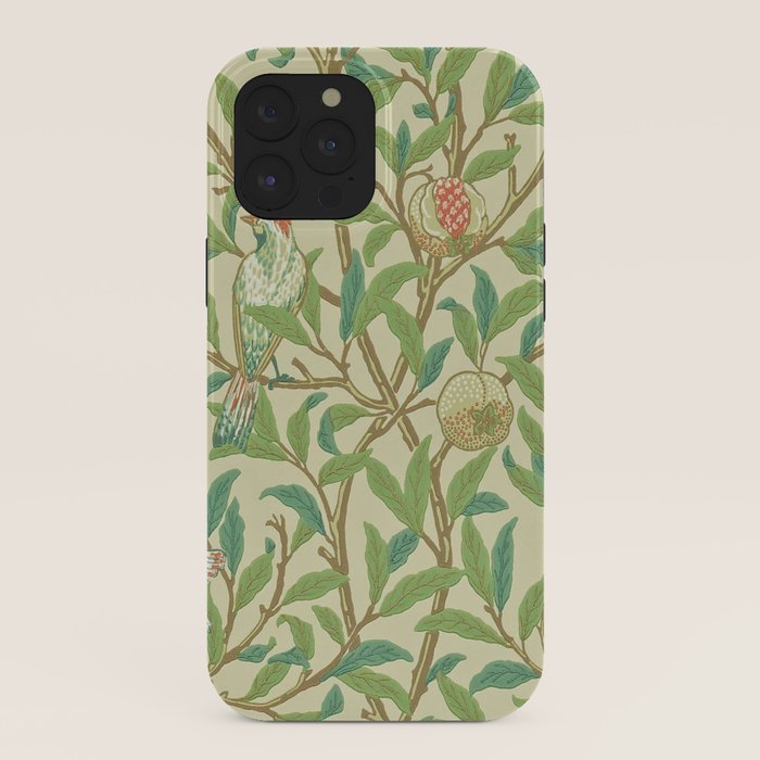 William Morris Bird & Pomegranate Bayleaf and Cream iPhone Case Gallery Image 40
