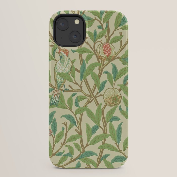 William Morris Bird & Pomegranate Bayleaf and Cream iPhone Case Gallery Image 30
