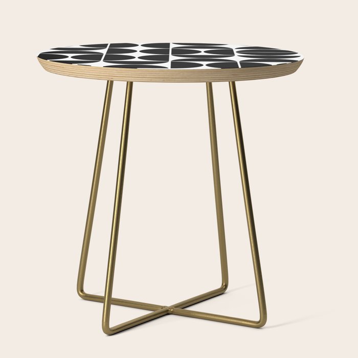 Mid Century Modern Geometric 04 Black Side Table Gallery Image 1