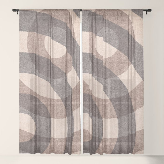 ABSTRACT ALPHABET / Decorative O Window Curtain Gallery Image 21
