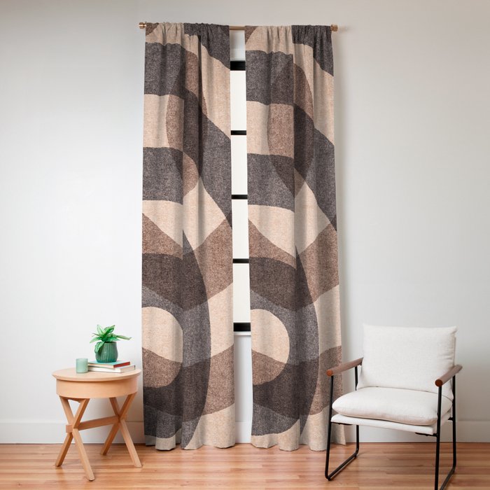 ABSTRACT ALPHABET / Decorative O Window Curtain Gallery Image 4