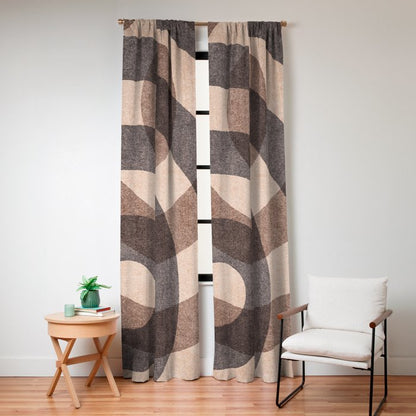 ABSTRACT ALPHABET / Decorative O Window Curtain Gallery Image 4