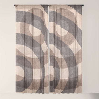 ABSTRACT ALPHABET / Decorative O Window Curtain Gallery Image 22