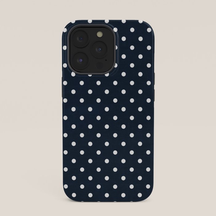 navy swiss dots iPhone Case Gallery Image 35