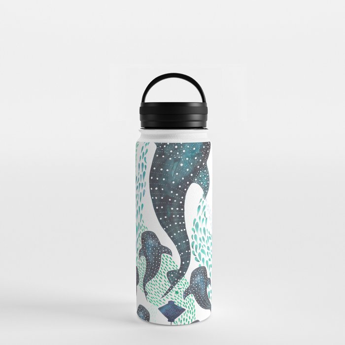 Whale Shark Pod Voyage Ocean Print Water Bottle Gallery Image 3