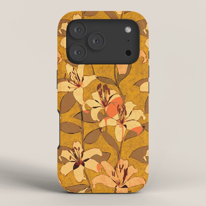 Tiger Lily (ORANGE-RED) iPhone Case Gallery Image 3