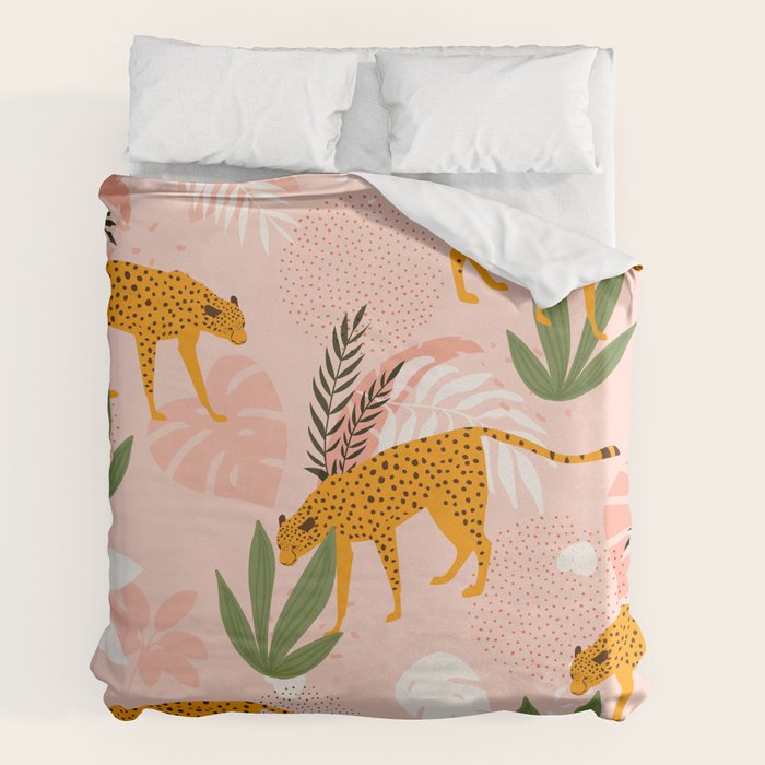 Cheetah chase Duvet Cover Gallery Image 2