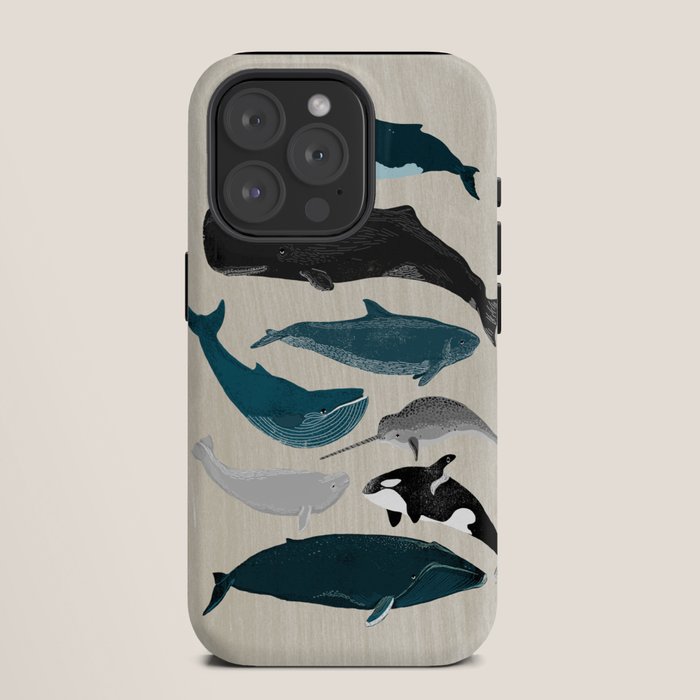 Whales - Pod of Whales Print by Andrea Lauren iPhone Case Gallery Image 11