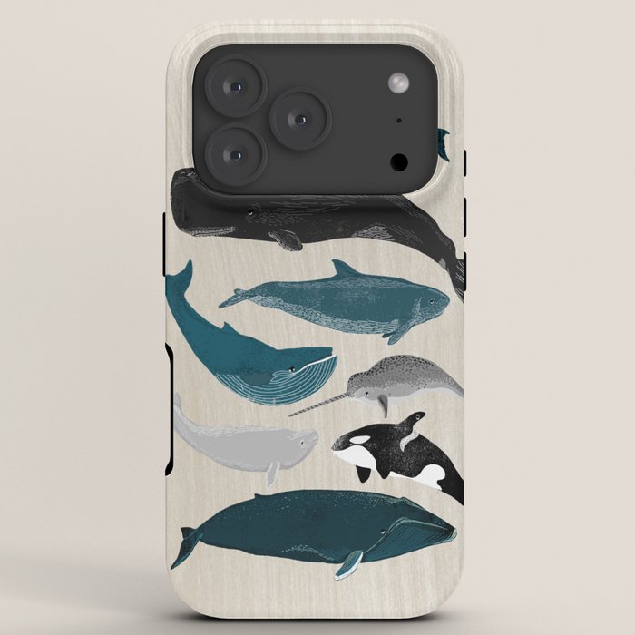 Whales - Pod of Whales Print by Andrea Lauren iPhone Case Gallery Image 7