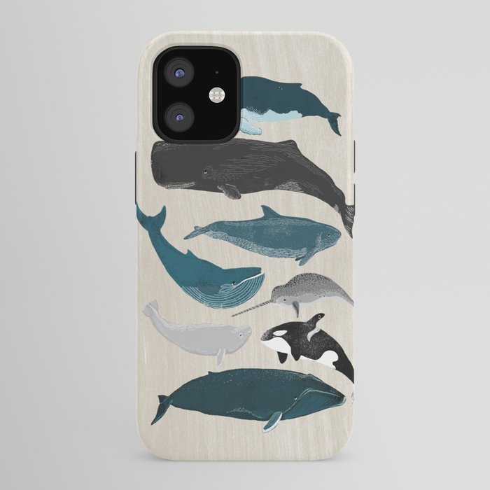 Whales - Pod of Whales Print by Andrea Lauren iPhone Case Gallery Image 41