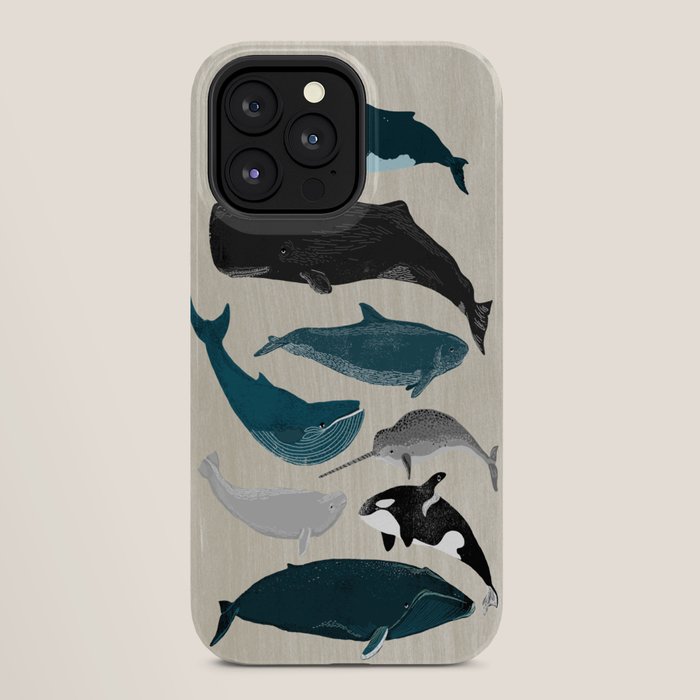 Whales - Pod of Whales Print by Andrea Lauren iPhone Case Gallery Image 28
