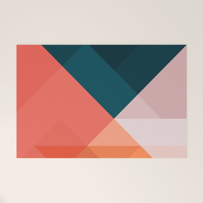 Geometric 1708 Welcome Mat Gallery Image 1