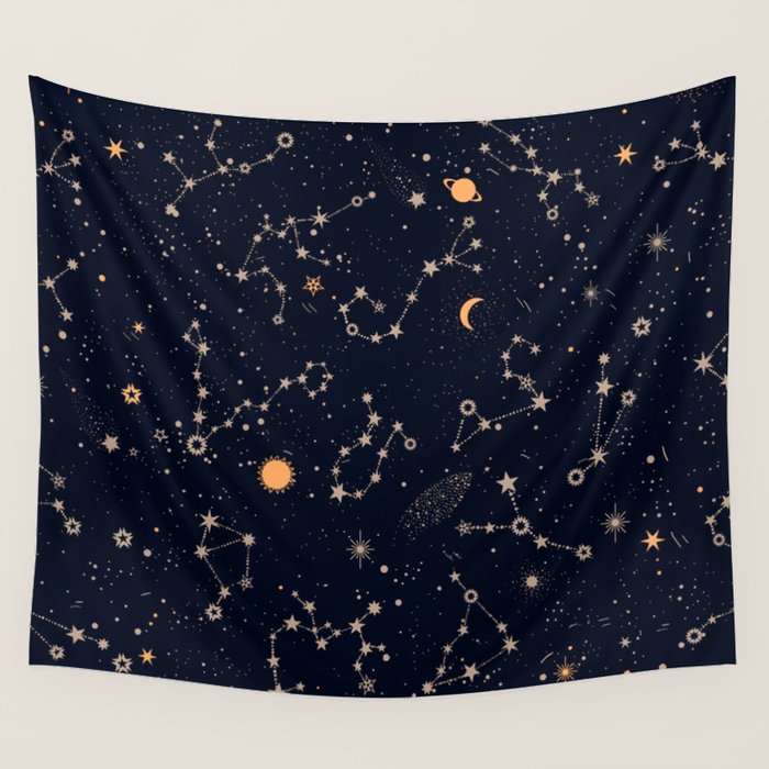 Starry Night IV Wall Tapestry Gallery Image 3