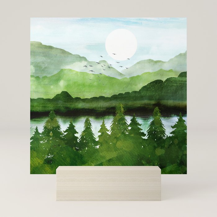 Forest Morning Mini Art Print Gallery Image 5