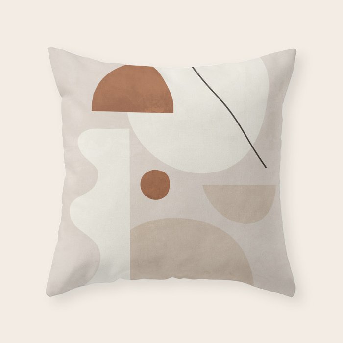 Abstract Minimal Shapes 22 Throw Pillow Gallery Image 5