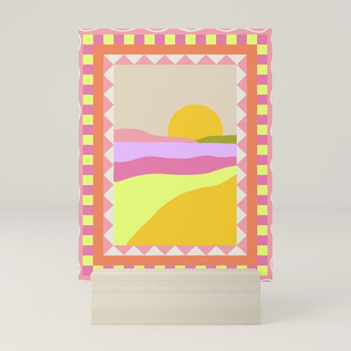 Picture Window Sunset Mini Art Print Gallery Image 5