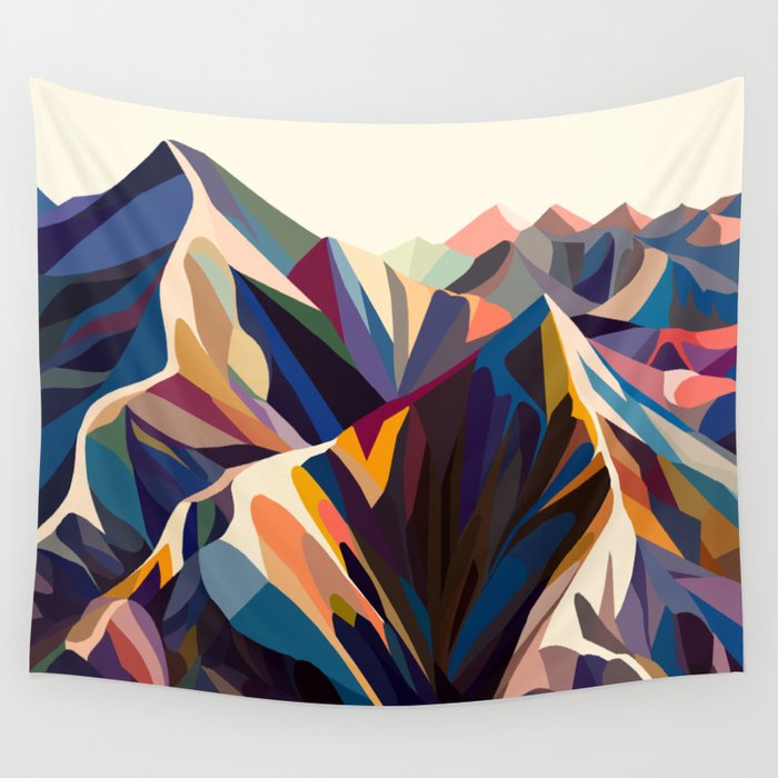 Mountains original Wall Tapestry Gallery Image 2