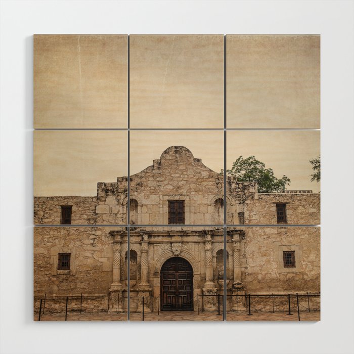 The Alamo Wood Wall Art Gallery Image 2