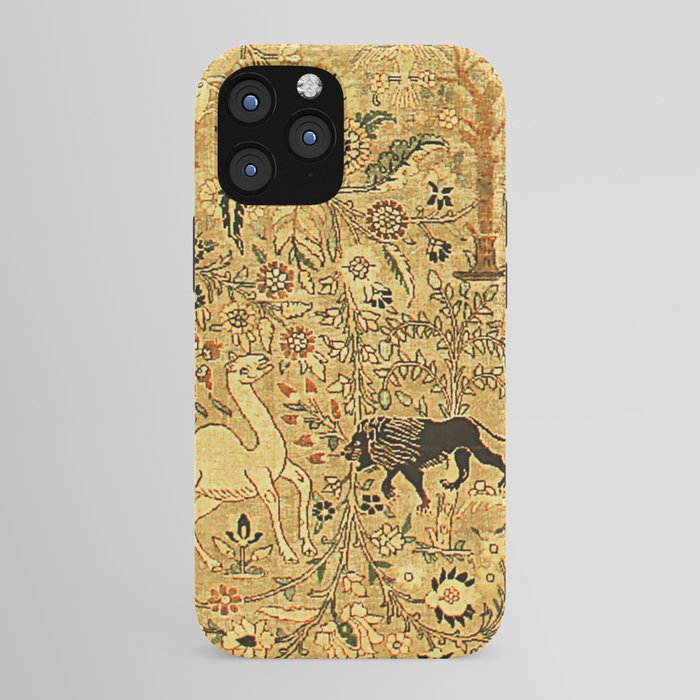 Antique Persian Tabriz Animal Rug Print iPhone Case Gallery Image 43