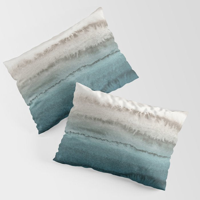 WITHIN THE TIDES - CRASHING WAVES TEAL Pillow Sham Gallery Image 3