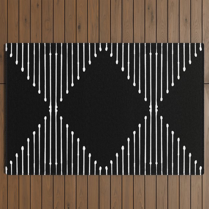 Geo (Black) Outdoor Rug Gallery Image 2