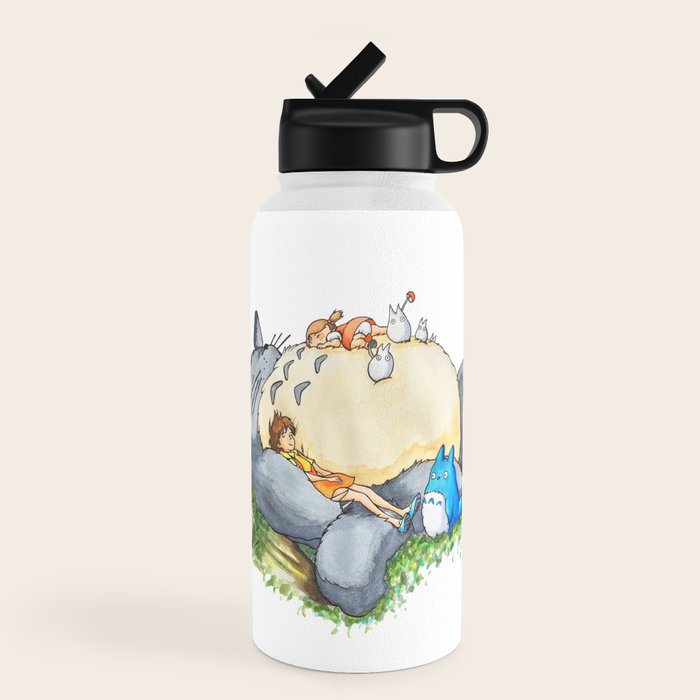 Ghibli forest illustration Water Bottle Gallery Image 4