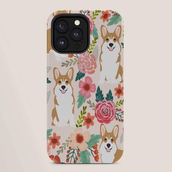 Corgi floral spring bloom flowers nature garden dog dog breeds corgis cute corgi puppies love iPhone Case Gallery Image 28