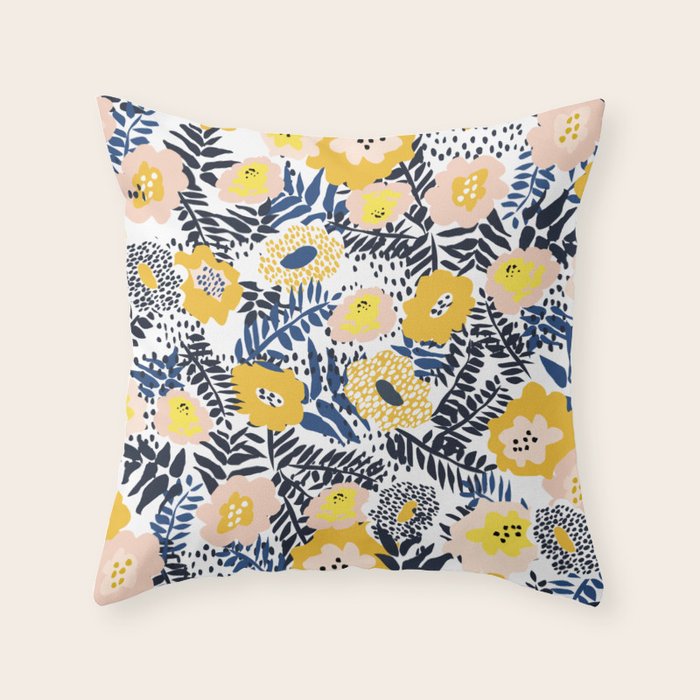 Happy life and fresh design: Summer greetings Throw Pillow Gallery Image 2