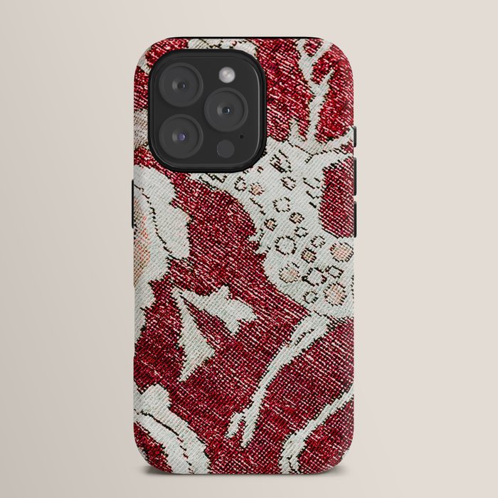 Spotted Fawn From Antique Persian Animal Rug Print iPhone Case Gallery Image 15