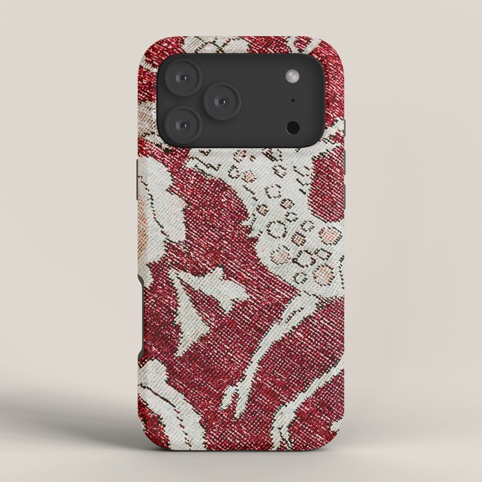Spotted Fawn From Antique Persian Animal Rug Print iPhone Case Gallery Image 4