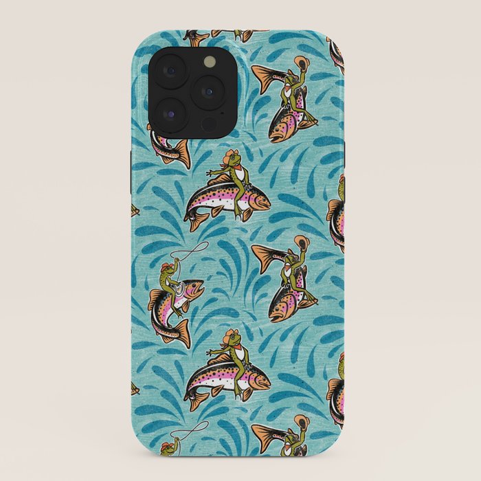 Rodeo Frogs - Aqua iPhone Case Gallery Image 40
