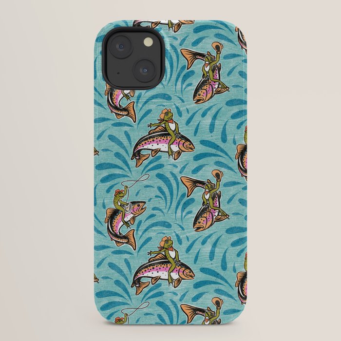 Rodeo Frogs - Aqua iPhone Case Gallery Image 22