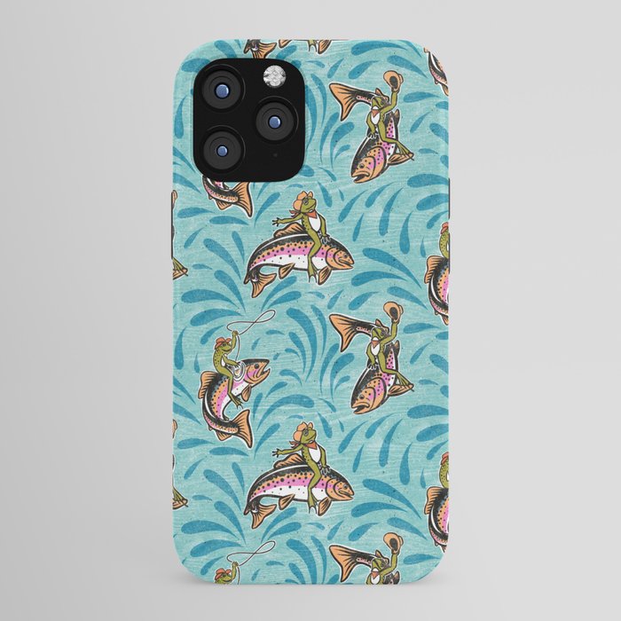 Rodeo Frogs - Aqua iPhone Case Gallery Image 43