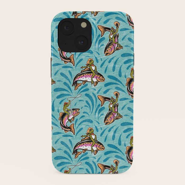 Rodeo Frogs - Aqua iPhone Case Gallery Image 38