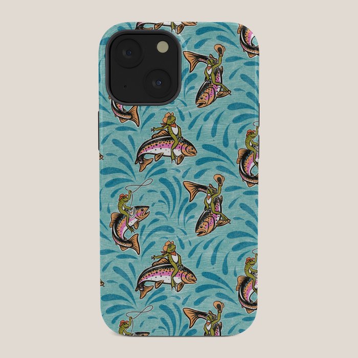 Rodeo Frogs - Aqua iPhone Case Gallery Image 34