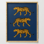 Tigers (Navy Blue and Marigold) Serving Tray Gallery Image 1