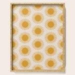 Boho Summer Sun Pattern I Golden Serving Tray Gallery Image 1