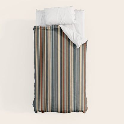 Dark Indigo Tan Stripes Comforter Gallery Image 4
