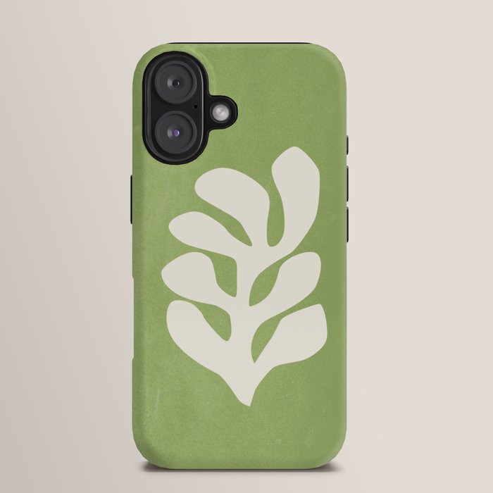 Forest Green Leaf: Matisse Paper Cutouts V iPhone Case Gallery Image 13