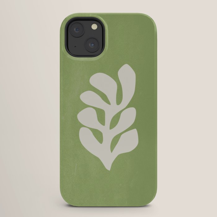 Forest Green Leaf: Matisse Paper Cutouts V iPhone Case Gallery Image 26