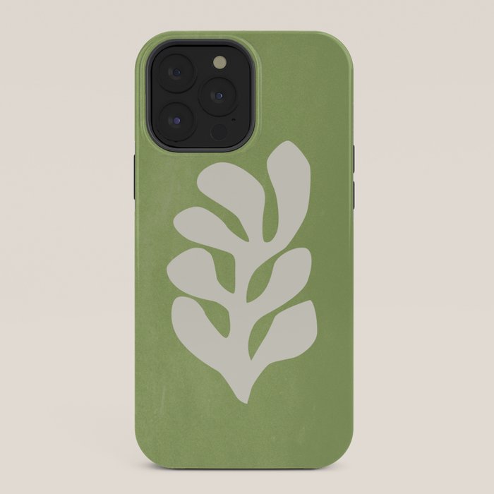 Forest Green Leaf: Matisse Paper Cutouts V iPhone Case Gallery Image 36