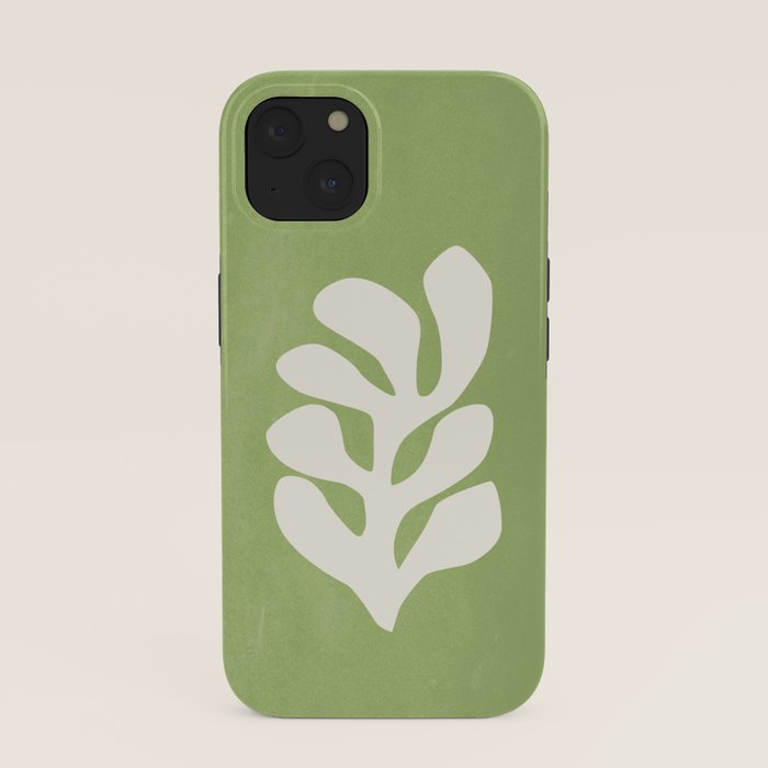 Forest Green Leaf: Matisse Paper Cutouts V iPhone Case Gallery Image 37
