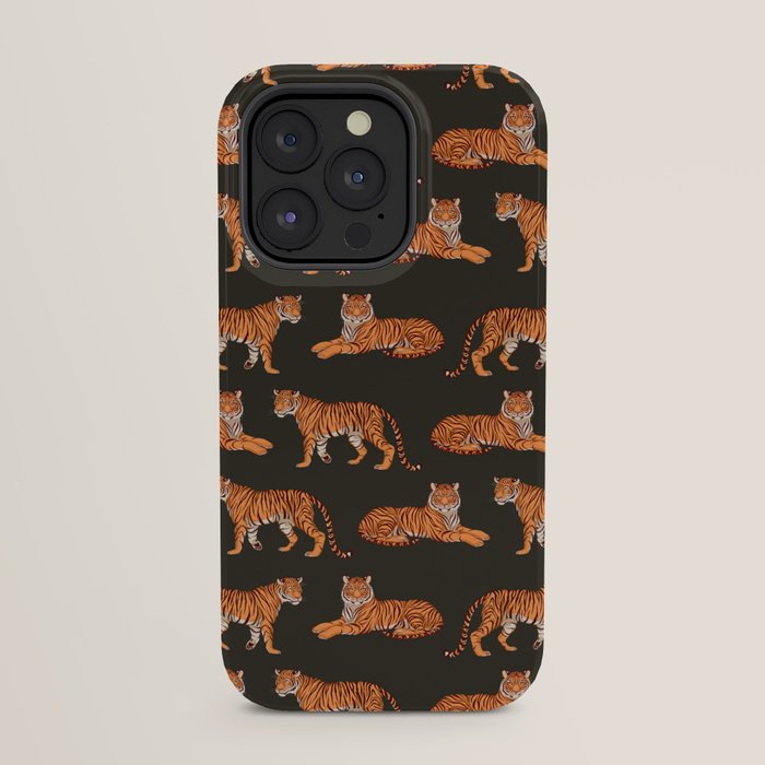Tigers - Charcoal Black iPhone Case Gallery Image 23