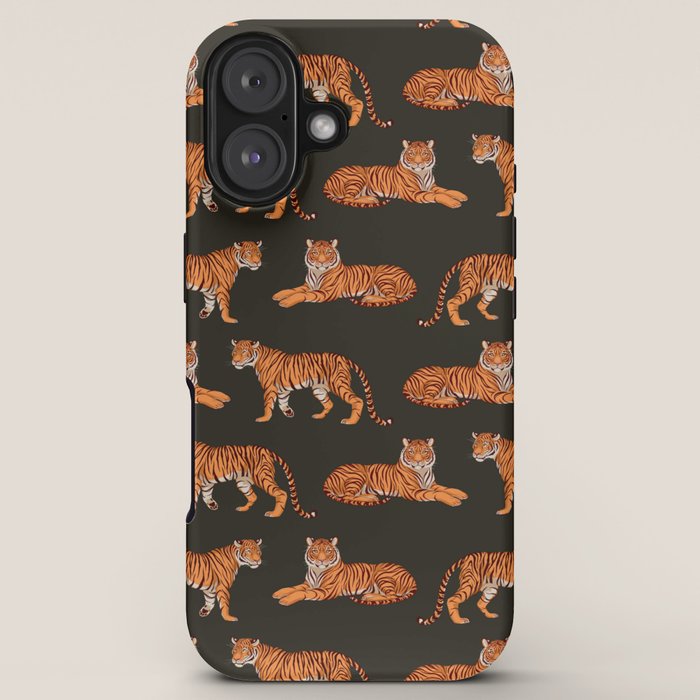 Tigers - Charcoal Black iPhone Case Gallery Image 5
