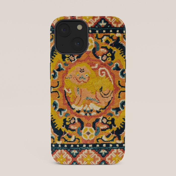 Shigatse Khagangma Antique Tibetan Seat Mat Print iPhone Case Gallery Image 33