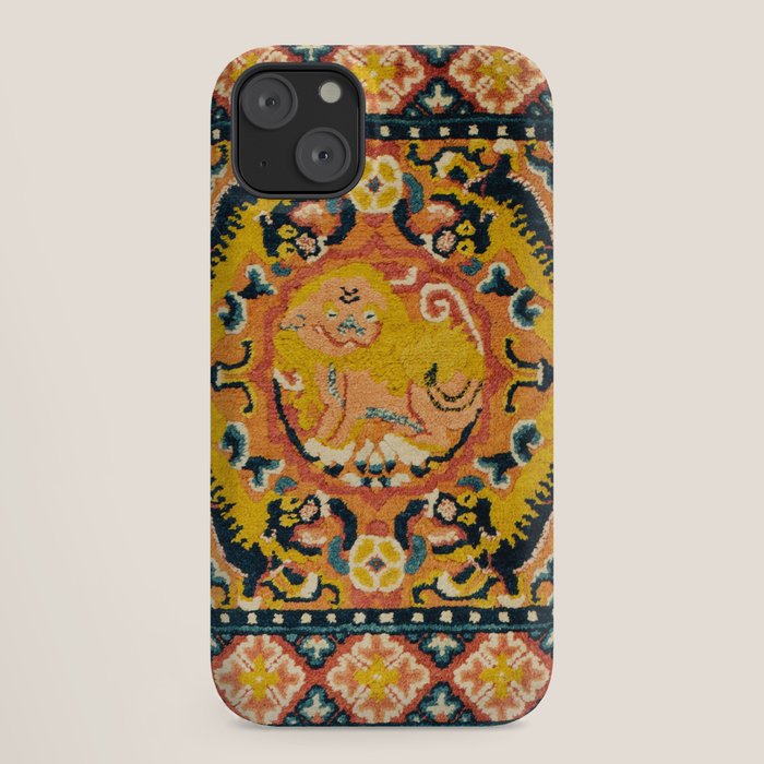 Shigatse Khagangma Antique Tibetan Seat Mat Print iPhone Case Gallery Image 18